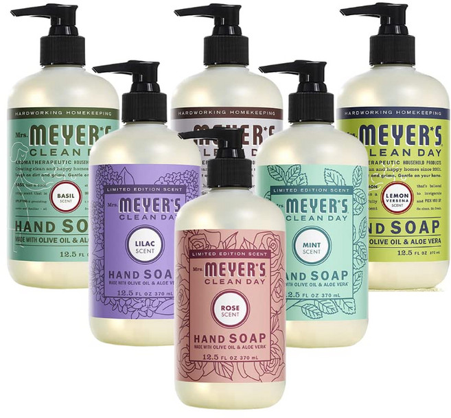 미세스 메이어스 핸드숍 Mrs. Meyer's Liquid Hand Soap Variety Pack(370ml*6), 370ml, 1개