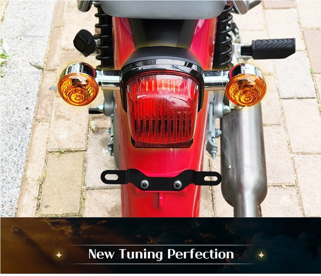 혼다 2022 슈퍼커브110 튜닝 크롬 리어 윙카 깜빡이 지시등 21년이후 사용가능, 1개