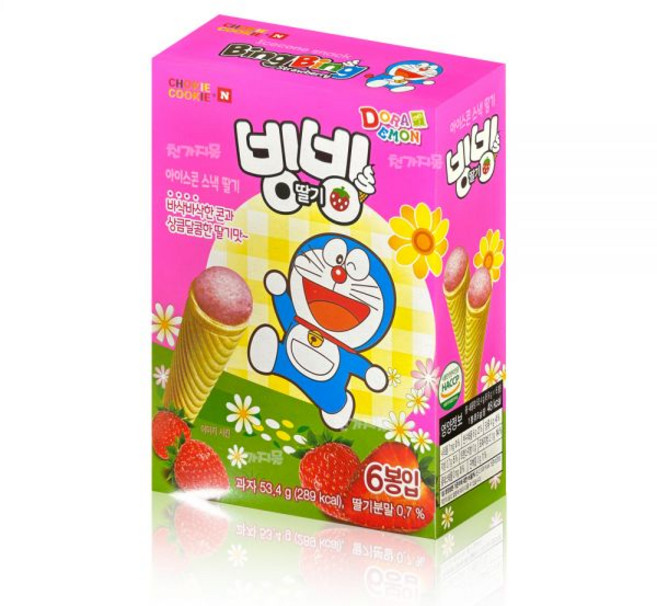 바스락빙빙 딸기 콘과자 53.4g, 01_빙빙 초코콘 1곽 53.4g