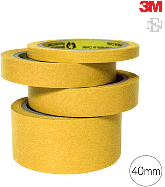 (3M 244 고열마스킹 40mm) 내열 종이 테이프 낱개