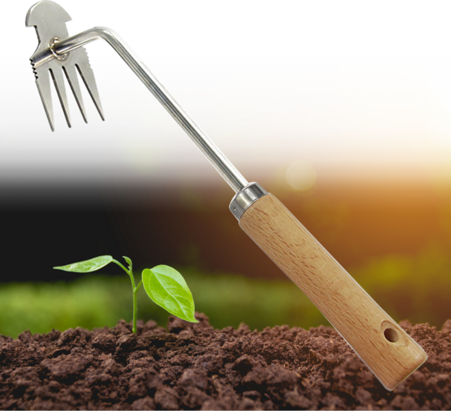 타프 잔디 잡초 제초 호미, 1개