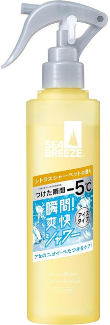 SEABREEZE 씨브리즈 데오워터 쾌한 시트러스 샤벳향 데오도란트 스프레이, 1개, 145ml