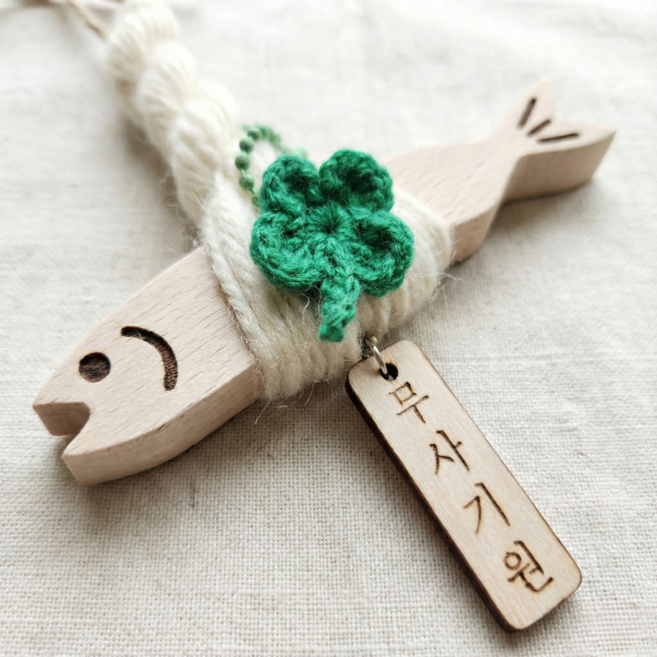 샤공방 액막이 명태 도어벨 차량용 이사 집들이 개업 선물, 룸미러 액막이