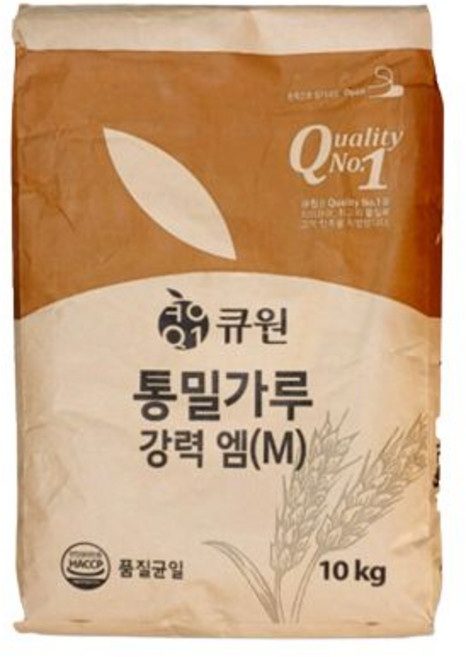 큐원삼양사 통밀가루 강력 엠(M) 10kg, 동의합니다., 1