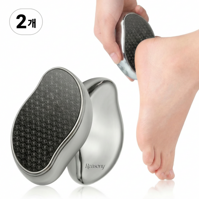 리즈니 발뒤꿈치 풋패드 굳은살제거 풋케어 발각질제거기, 80g, 1개, 2개입