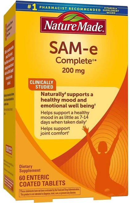 Nature Made SAM-E Complete 네이처메이드 200mg 60정, 상품선택, 1개 - 쿠팡