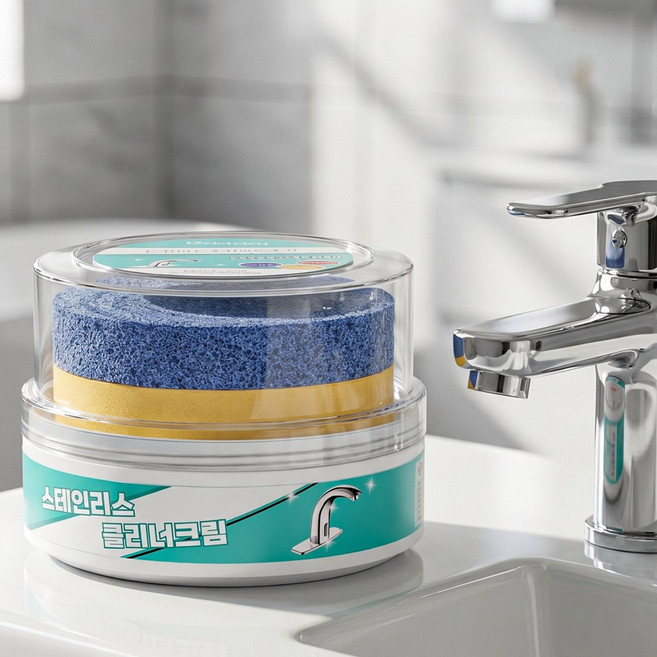 Gaayou 물때 제거제 욕실 강력 크리너 청소세제 싱크대청소세제 다목적 세정제 청소 화장실 유리 물때 제거 가능 350g, 1개