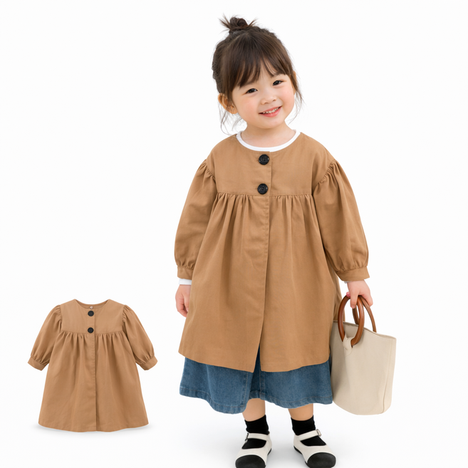 여아 유아 아기무스탕 떡볶이 롱코트 키즈 아동복 주니어옷