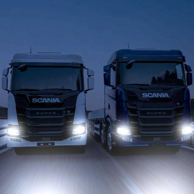 EXCELITE 도착보장 스카니아 2세대 (2017~현재) LED 전조등 24v 합법인증, H7, 2개