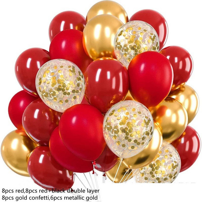 파티샵 파티풍선 크롬벌룬 메탈풍선세트, 16