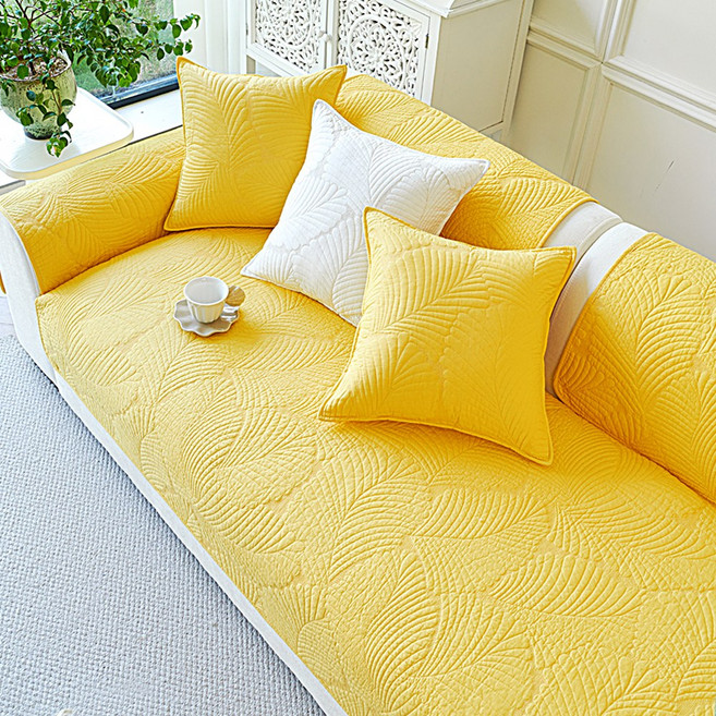 오라이프샵 북유럽 사계절 논슬립 패브릭 퀼트 쇼파패드 단품