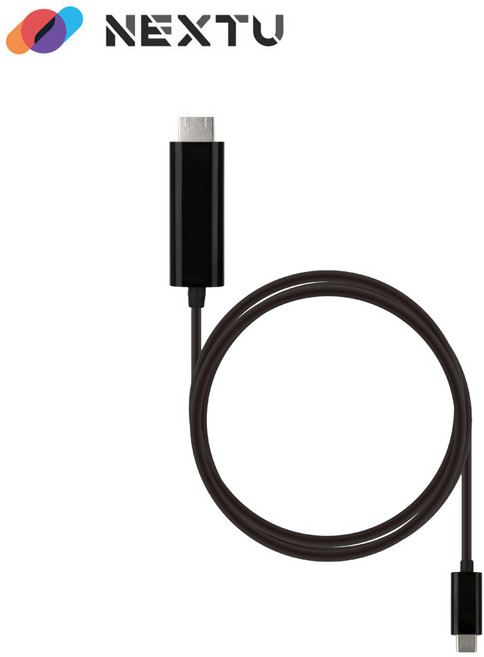 넥스트유 USB 3.1 C타입 HDMI 4K 케이블 1.8m Black, NEXT-2241TCH, 1개