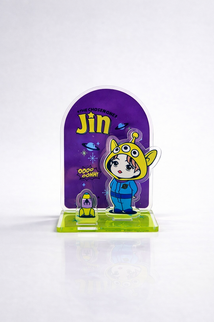 BTS 토이스토리x타이니탄 아크릴 스탠드 JIN as Alien, 1개