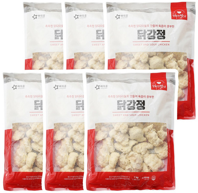 아워홈 행복한맛남 닭강정, 6개, 1kg