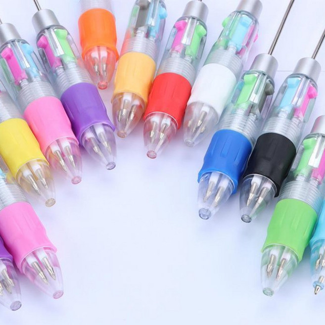 4색 DIY 볼꾸 동대문 펜꾸미기 비즈 볼펜 꾸미기 펜꾸 재료 선물 볼펜대, 퍼플