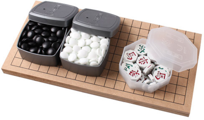 국내생산 정품 인효바둑 40년전통 바둑판세트 바둑알 장기알 모두 포함 바둑 바둑판 장기판, 12mm바둑장기판세트(바둑판+바둑알+장기알), 1개