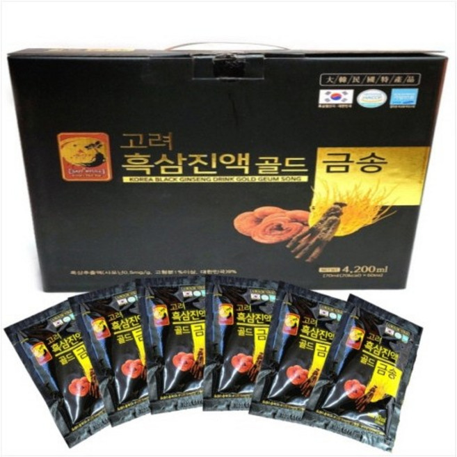 금송 고려흑삼진액골드 70ml x 60ea, 4.2L, 1개