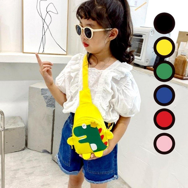 어린이 공룡캐릭터 크로스백 아동 힙색 키즈 유아 캐주얼