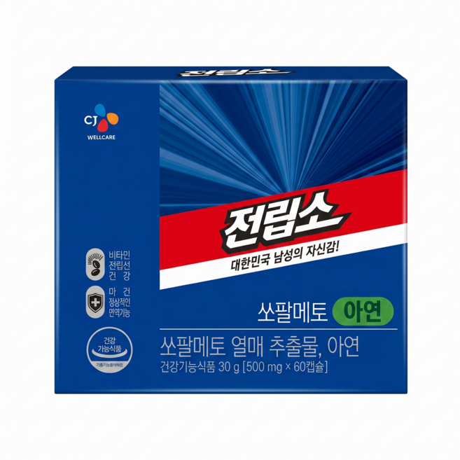 전립소 쏘팔메토 500mg x 60캡슐, 1정, 60개