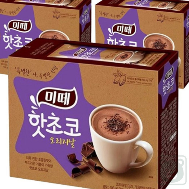 꼭필스 미떼 핫초코 오리지날 30T 핫초코믹스, 30g, 1개, 30개입