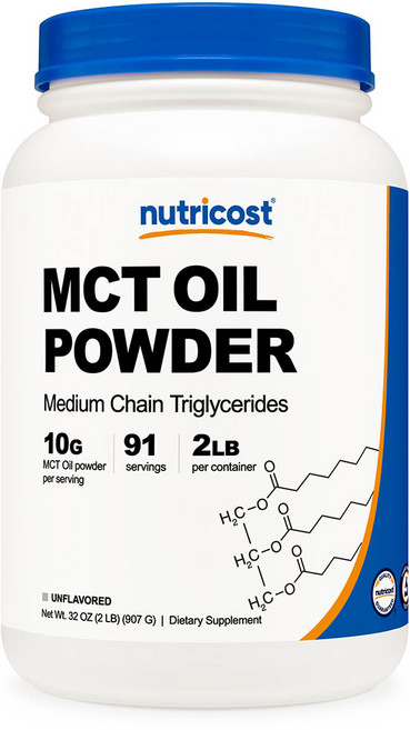 뉴트리코스트 MCT 오일 파우더 언플레이버드, 1개, 907g