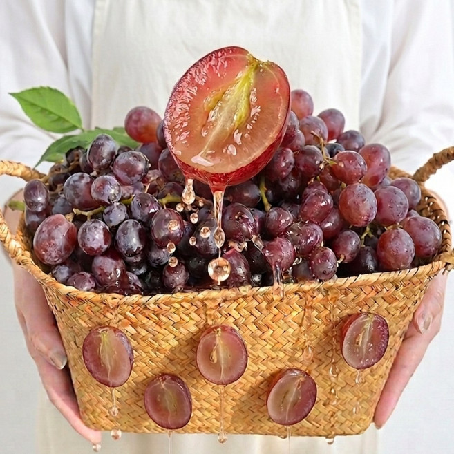 고당도 크림슨 포도 적포도 씨없는 포도 포도trader 수입포도 씨없는청포도, 1개, 크림슨적포도4kg