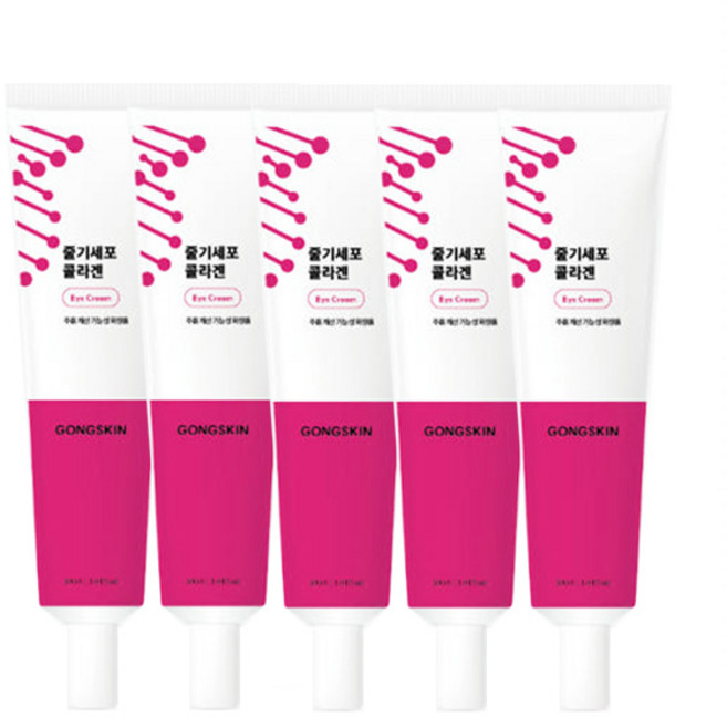 공스킨 주름완화 탄력증진 눈가케어 줄기세포 콜라겐 아이크림, 5개, 30ml