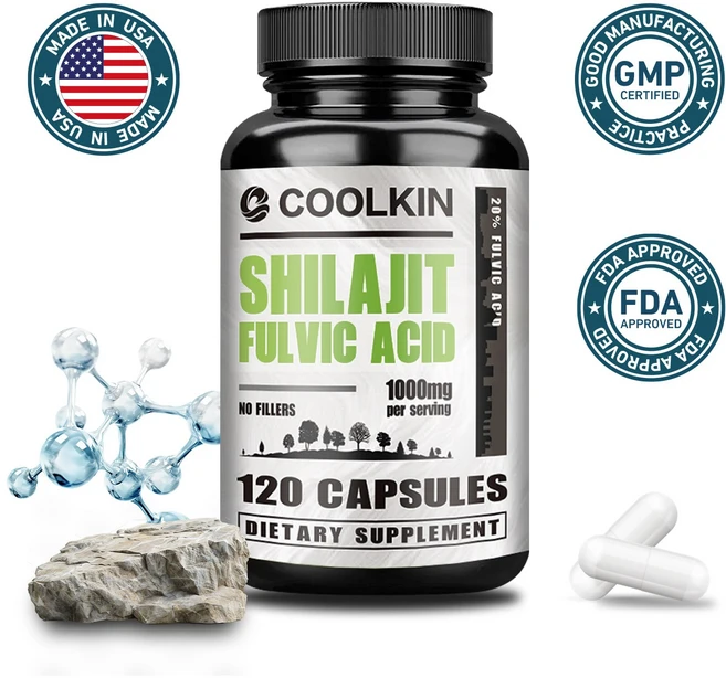 천연 실라짓 추출물 풀빅산 20% 고함량 에너지 부스팅 면역력 강화 신진대사 촉진 남성 건강 항산화 피로 회복 순수 식물성 캡슐 NON-GMO 글루텐 프리, 3개, 120정 - 쿠팡