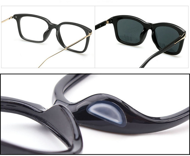 6p/12p 논슬립 안경 코받침 고정 에어 패드 실리콘 자국이 덜나는