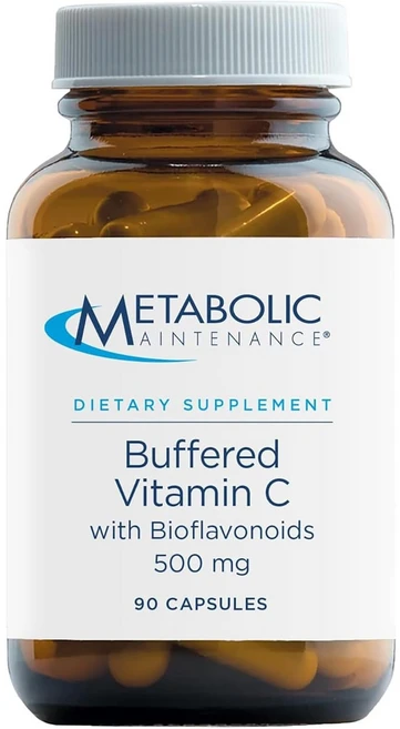 메타볼릭메인터넌스 버퍼드 비타민 C 바이오플라보노이드 500mg 90 캡슐, 90정, 2개 - 쿠팡