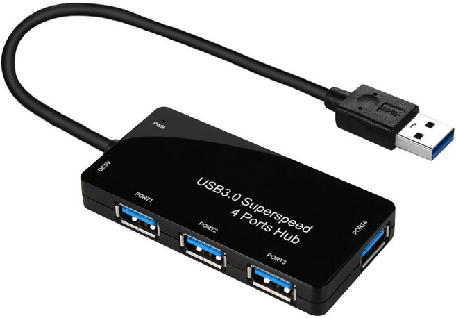 4포트 USB3.0 무전원 허브 마우스 키보드 카드리더기 ssf8754nZ, 1개, 단일
