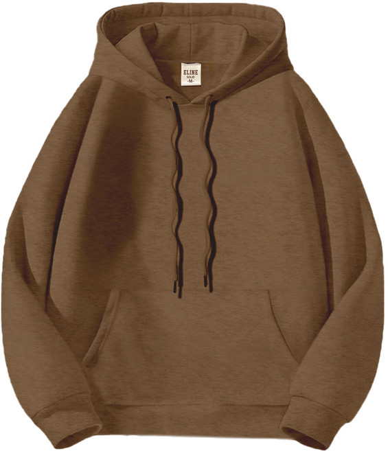 이라인 국산 세미오버핏 무지 후드티 특양면 커플룩 남녀공용