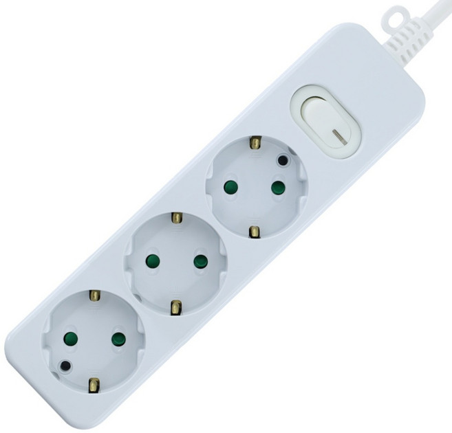 IT 국산 안전 스위치 멀티탭 3구, 1개, 백색, 3m