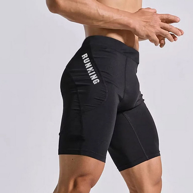 온브레이크 남자 헬스 러닝 5부 레깅스 타이즈