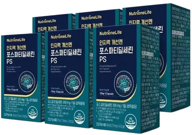 NS홈쇼핑뉴트리원 인지력개선엔 포스파티딜세린PS 6박스34420893, 6박스