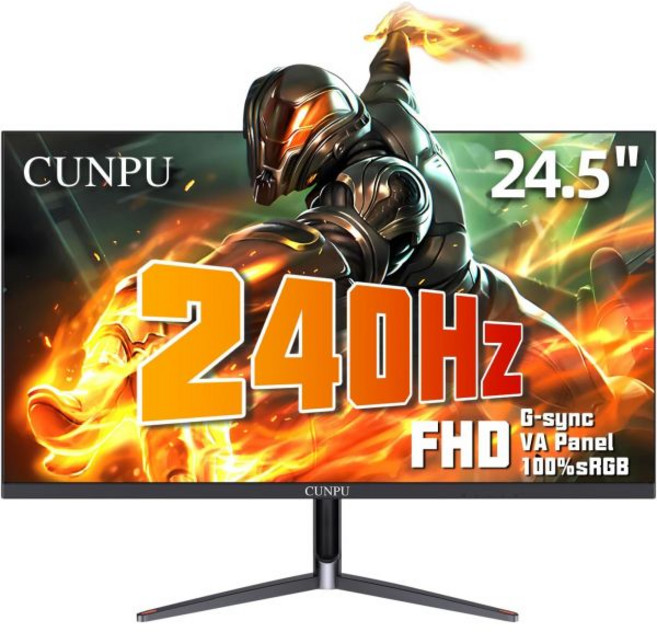 비브랜드 27인치 4K 게이밍 모니터 144Hz UHD IPS HDR PS5 Xbox 호환 높이조절, 24 inch, FHD 240Hz