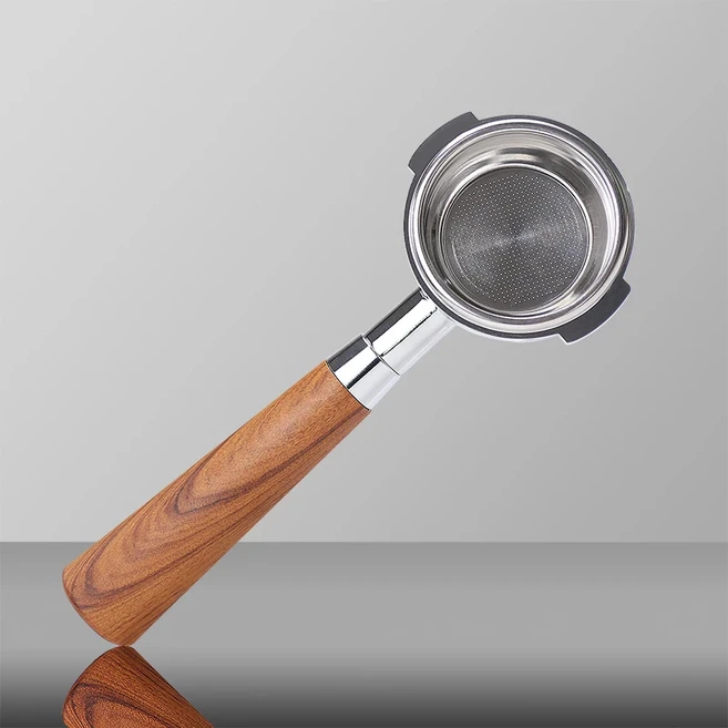 58MM 커피 Bottomless Portafilter E61 EXPOBAR 용 Naked 필터 바구니가있는 두 귀 에스프레소 머신 액세서, 02 58MM E61 E