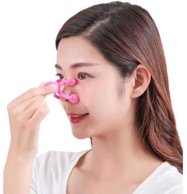 미즈코스 동글이 코 집게 콧대 높이기 세우기 휜코 콧볼 셰이퍼, 2개