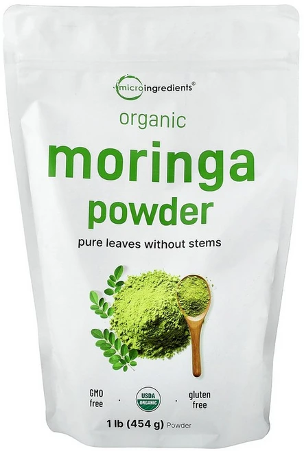 Micro Ingredients 유기농 모링가 분말 454g(1lb) Ingredients (마이크로 인그리디언츠), 1개, 454g - 쿠팡