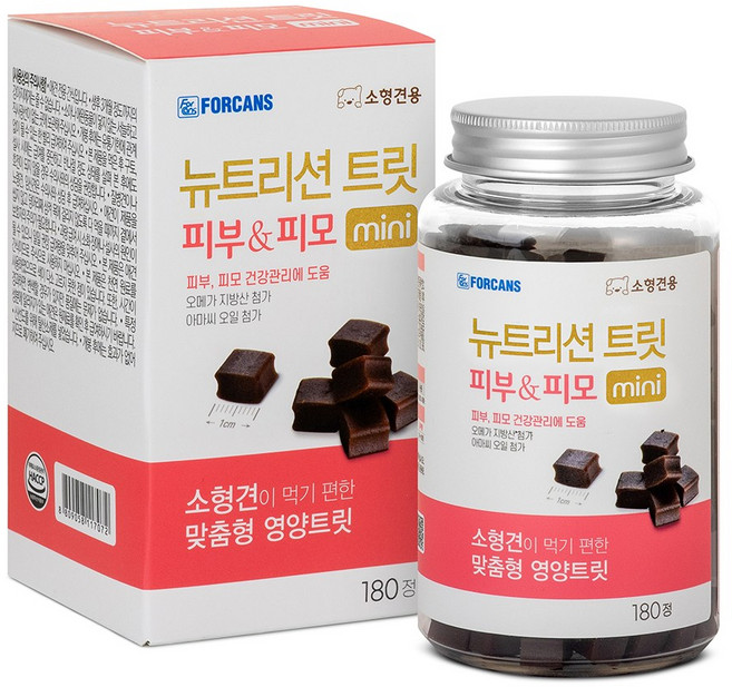 포켄스 뉴트리션 트릿 180정 피부+피모 168g 2개