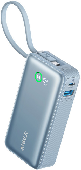 ANKER 10000mAh Type-C 30W行動電源 A1259, 藍色