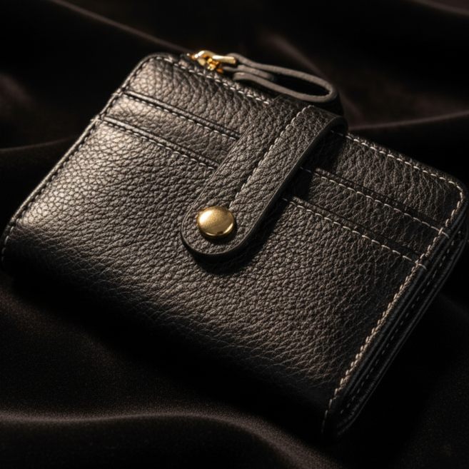 무라임 가죽 여성 카드 지갑 반지갑