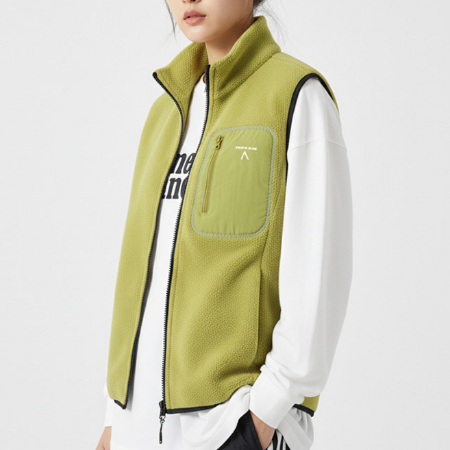 스토리원 WM-FWOT038 여성 데일리 폴라폴리스 조끼