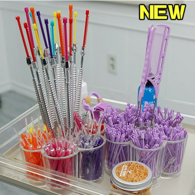 헤어119 뉴링거펌 롯드 350개 풀세트 모류교정 탈모커버 뿌리볼륨