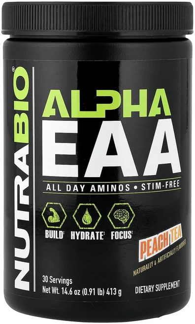 뉴트라바이오 알파 EAA 복숭아 차 413g (0.91lb), 1개 - 쿠팡
