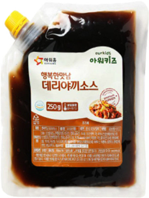 아워홈 아워키즈 데리야끼소스, 데리야끼소스 250g, 250g, 1개