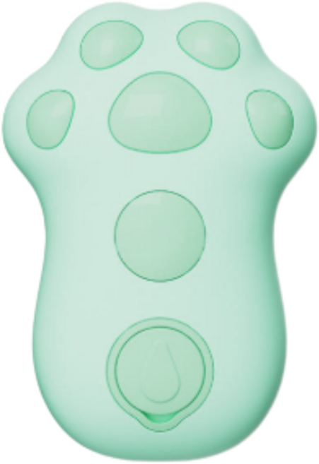 멍멍집사 스팀 고양이 브러쉬 펫브러쉬 빗 UV 해충억제, 그린, 1개