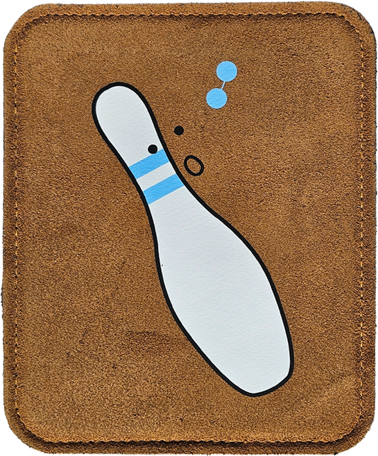 핀 슝 버팔로 가죽 볼타올 볼링용품 캐릭터, 1.브라운, 1개