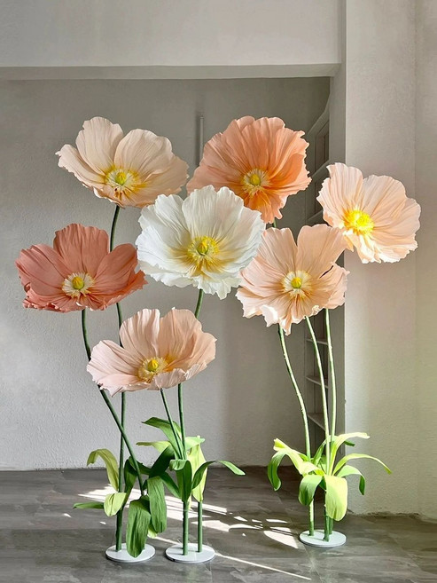 자이언트플라워 대형 축제 포토존 무대장식 졸업식 행사, 1개, 샴페인 딥 하트 3개 세트 C