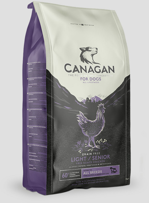 카나간 노령견 프리런 치킨포독 그레인프리 강아지 건식사료, 닭, 2kg, 1개